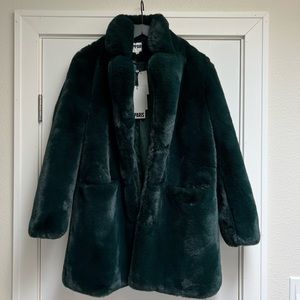 APPARIS Sophie 2 Faux Fur Coat - Emerald Green